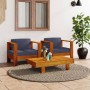 Solid wood garden furniture 3 pieces with dark gray cushions by , Garden sets - Ref: Foro24-3144984, Price: 426,99 €, Discoun...