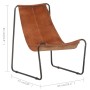 Silla de relax de cuero auténtico marrón de , Sillones - Ref: Foro24-323724, Precio: 118,79 €, Descuento: %