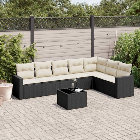 8-piece garden sofa set with black synthetic rattan cushions by , Modular outdoor sofas - Ref: Foro24-3251393, Price: 481,82 ...