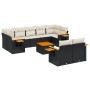 Garden sofa set 10 pieces with black synthetic rattan cushions by , Garden sets - Ref: Foro24-3259536, Price: 604,90 €, Disco...