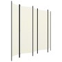 White 5-panel room divider screen 250x180 cm by vidaXL, Room dividers - Ref: Foro24-320723, Price: 44,44 €, Discount: %