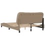 Estructura de cama cabecero cuero sintético capuchino 120x200cm de , Camas y somieres - Ref: Foro24-3207992, Precio: 217,99 €...