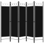 Divider screen with 5 panels black 200x180 cm by vidaXL, Room dividers - Ref: Foro24-320710, Price: 40,99 €, Discount: %