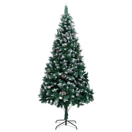 Künstlicher Weihnachtsbaum mit Tannenzapfen und weißem Schnee 240 cm von vidaXL, Weihnachtsbäume - Ref: Foro24-321018, Preis:...