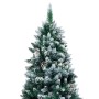 Künstlicher Weihnachtsbaum mit Tannenzapfen und weißem Schnee 240 cm von vidaXL, Weihnachtsbäume - Ref: Foro24-321018, Preis:...