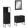 Set de muebles de baño 3 piezas madera contrachapada negro de , Muebles de baño - Ref: Foro24-3214344, Precio: 162,89 €, Desc...