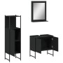 Set de muebles de baño 3 piezas madera contrachapada negro de , Muebles de baño - Ref: Foro24-3214344, Precio: 162,89 €, Desc...