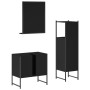 Set de muebles de baño 3 piezas madera contrachapada negro de , Muebles de baño - Ref: Foro24-3214344, Precio: 162,89 €, Desc...