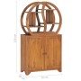 Yin Yang cabinet with shelf solid teak wood 70x30x130 cm by vidaXL, Lockers and storage cabinets - Ref: Foro24-320774, Price:...