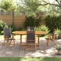 Garden dining set 5 pieces solid acacia wood and textilene by , Garden sets - Ref: Foro24-3279258, Price: 584,22 €, Discount: %