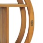 Yin Yang solid teak wood shelf 60x15x60 cm by vidaXL, Shelves and shelves - Ref: Foro24-320770, Price: 116,96 €, Discount: %