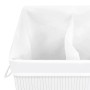 Bamboo laundry basket 2 sections white 72 l by vidaXL, Laundry baskets - Ref: Foro24-320743, Price: 43,74 €, Discount: %