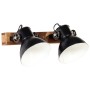 Black industrial wall lamp 45x25 cm E27 by vidaXL, Lamps - Ref: Foro24-320513, Price: 60,54 €, Discount: %