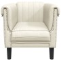 Cream velvet armchair by , Sofas - Ref: Foro24-372572, Price: 184,75 €, Discount: %