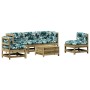 Garden furniture set 6 pieces and impregnated pine wood cushions by , Garden sets - Ref: Foro24-3250727, Price: 595,99 €, Dis...