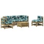 Garden furniture set 6 pieces and impregnated pine wood cushions by , Garden sets - Ref: Foro24-3250719, Price: 607,80 €, Dis...