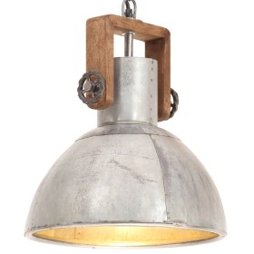 Industrial pendant lamp 25 W silver round 30 cm E27 by vidaXL, Lamps - Ref: Foro24-320530, Price: 58,99 €, Discount: %