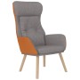 Relaxsessel mit Stoffhocker und hellgrauem Kunstleder von , Sessel - Ref: Foro24-3097761, Preis: 148,01 €, Rabatt: %