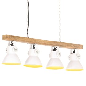 Industrielle Deckenleuchte aus weißem Mangoholz E27 von vidaXL, Lampen - Ref: Foro24-320524, Preis: 93,63 €, Rabatt: %