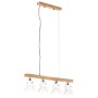 Lámpara de techo industrial madera de mango blanco E27 de vidaXL, Lámparas - Ref: Foro24-320524, Precio: 93,55 €, Descuento: %