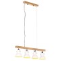 Lámpara de techo industrial madera de mango blanco E27 de vidaXL, Lámparas - Ref: Foro24-320524, Precio: 93,55 €, Descuento: %