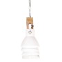 Lámpara de techo industrial madera de mango blanco E27 de vidaXL, Lámparas - Ref: Foro24-320524, Precio: 93,55 €, Descuento: %