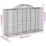 Gabion baskets 50 pcs arch shape iron 200x50x120/140 cm by , Pots and planters - Ref: Foro24-3146360, Price: 3,00 €, Discount: %