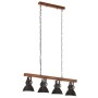 Lámpara de techo industrial madera de mango negro E27 de vidaXL, Lámparas - Ref: Foro24-320523, Precio: 115,93 €, Descuento: %