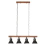 Lámpara de techo industrial madera de mango negro E27 de vidaXL, Lámparas - Ref: Foro24-320523, Precio: 115,93 €, Descuento: %