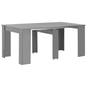 Glossy gray extendable dining table 175x90x75 cm by , Kitchen and dining tables - Ref: Foro24-283733, Price: 242,99 €, Discou...