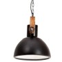 Round industrial pendant lamp 25 W black 30 cm E27 by vidaXL, Lamps - Ref: Foro24-320536, Price: 61,99 €, Discount: %