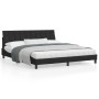 Bed frame with black velvet headboard 180x200 cm by , Beds and slatted bases - Ref: Foro24-3207863, Price: 231,33 €, Discount: %