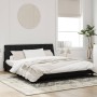 Bed frame with black velvet headboard 180x200 cm by , Beds and slatted bases - Ref: Foro24-3207863, Price: 231,33 €, Discount: %