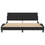 Bed frame with black velvet headboard 180x200 cm by , Beds and slatted bases - Ref: Foro24-3207863, Price: 231,33 €, Discount: %