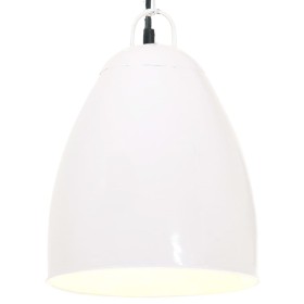 Lámpara colgante industrial redonda 25 W blanca 32 cm E27 de vidaXL, Lámparas - Ref: Foro24-320562, Precio: 53,52 €, Descuent...