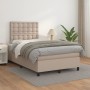 Cama box spring con colchón cuero sintético capuchino 120x190cm de , Camas y somieres - Ref: Foro24-3269982, Precio: 419,11 €...