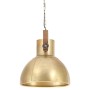 Round industrial pendant lamp 25 W brass 40 cm E27 by vidaXL, Lamps - Ref: Foro24-320532, Price: 85,33 €, Discount: %