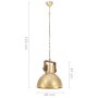 Round industrial pendant lamp 25 W brass 40 cm E27 by vidaXL, Lamps - Ref: Foro24-320532, Price: 85,33 €, Discount: %