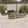 9-piece garden sofa set with impregnated pine wood cushions by , Garden sets - Ref: Foro24-3299364, Price: 831,46 €, Discount: %