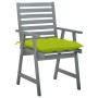 Garden dining chairs 3 units solid acacia wood and cushions by , Garden chairs - Ref: Foro24-3064454, Price: 254,10 €, Discou...