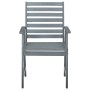 Garden dining chairs 3 units solid acacia wood and cushions by , Garden chairs - Ref: Foro24-3064454, Price: 254,10 €, Discou...