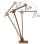 Stehleuchte aus massivem Mangoholz, silberfarben, E27 von vidaXL, Lampen - Ref: Foro24-320579, Preis: 125,61 €, Rabatt: %