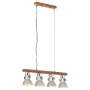 Industrielle Deckenleuchte aus silbernem Mangoholz E27 von vidaXL, Lampen - Ref: Foro24-320521, Preis: 115,87 €, Rabatt: %