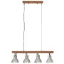 Industrielle Deckenleuchte aus silbernem Mangoholz E27 von vidaXL, Lampen - Ref: Foro24-320521, Preis: 115,87 €, Rabatt: %