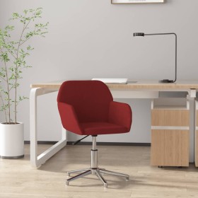 Swivel office chair in burgundy fabric by , Office chairs - Ref: Foro24-344715, Price: 78,50 €, Discount: %