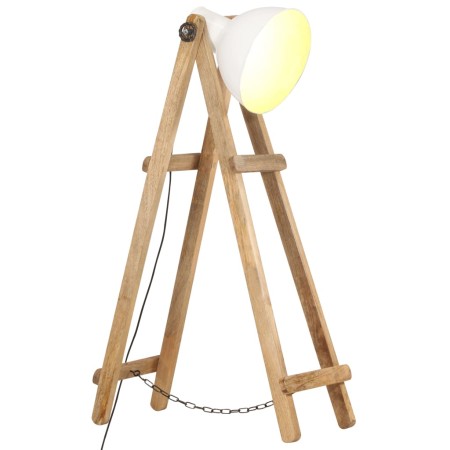 Stehleuchte aus massivem weißem Mangoholz E27 von vidaXL, Lampen - Ref: Foro24-320590, Preis: 93,81 €, Rabatt: %