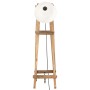 Lámpara de pie madera maciza de mango blanca E27 de vidaXL, Lámparas - Ref: Foro24-320590, Precio: 93,81 €, Descuento: %