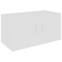 White plywood wall cabinet 80x39x40 cm by vidaXL, Shelves and shelves - Ref: Foro24-802795, Price: 58,99 €, Discount: %