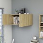 Armario de pared madera ingeniería roble Sonoma 80x39x40 cm de vidaXL, Estantes y estanterías - Ref: Foro24-802798, Precio: 7...