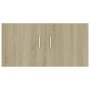 Armario de pared madera ingeniería roble Sonoma 80x39x40 cm de vidaXL, Estantes y estanterías - Ref: Foro24-802798, Precio: 7...